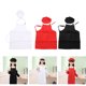 thumbnail image 5 of Conjunto De Gorro De Cocinero Con Delantal Para Niños, Gorro Y Delantal Cómodos De Poliéster, Color Rojo, Negro Y , Para La Escuela, 5 of 7