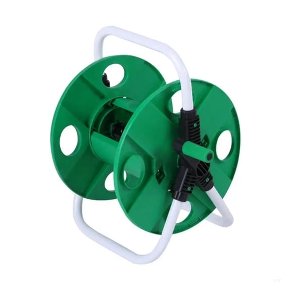 CHUNYAN Portable Garden 25M Water Hoses Reel Cart Storage Rack Holder Winding Waterpipe Bracket Shaking Tool Car Washing
