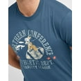 thumbnail image 4 of Hanes Men's Cotton Graphic T-Shirt, Northern Conference Trekking Grey M, 4 of 6