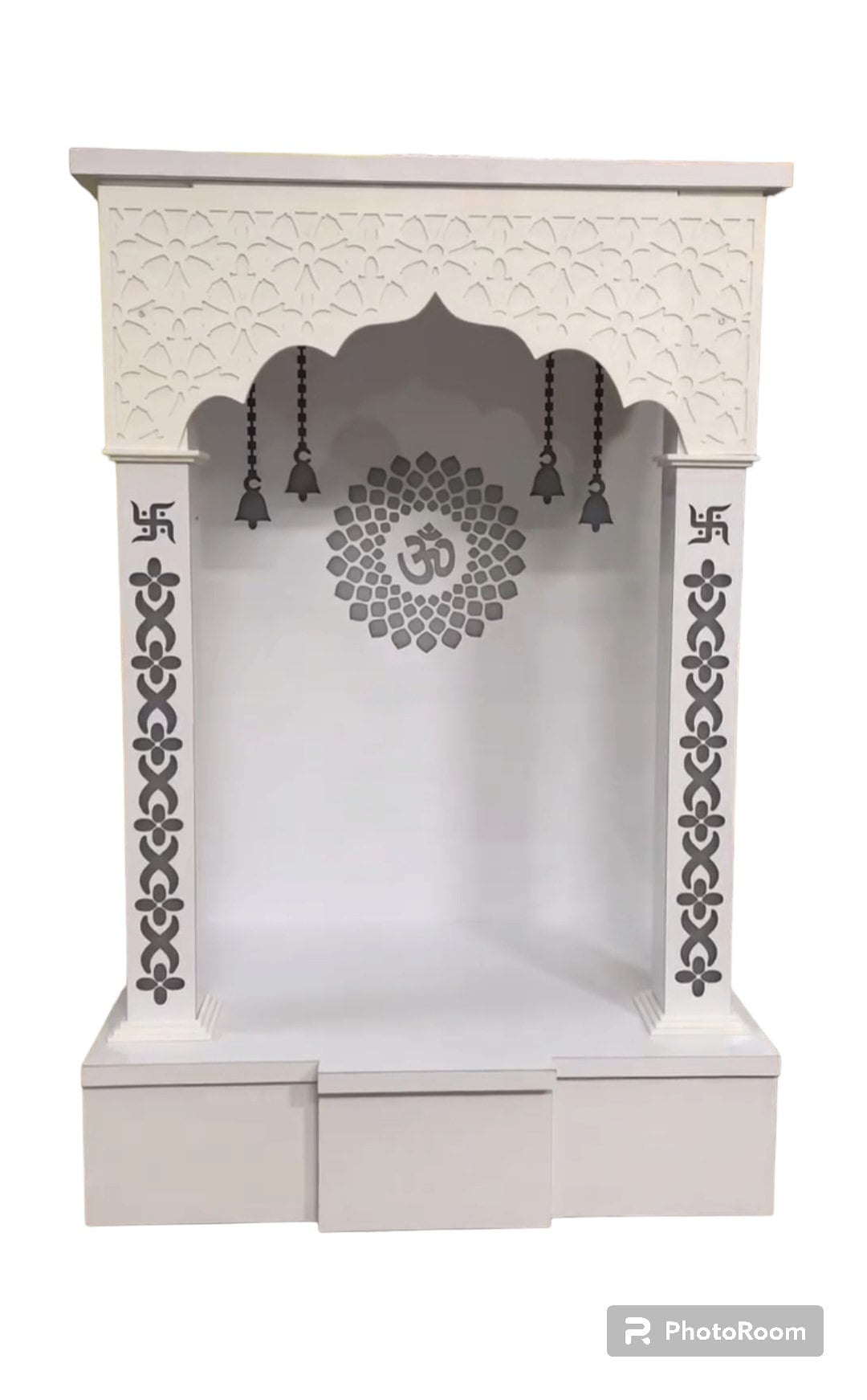 Pooja Mandir / Designer Wooden Temple With LED Lights / Mandir For Home