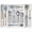 White, variant on Expandable Silverware Organizer, Adjustable Plastic Utensil Tray for Kitchen Drawer, White, 8.5-14 x 12 Inch