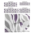 thumbnail image 3 of Mid Century Style Purple Grey Ripple Window Treatment Panel for Living Room Bathroom BedroomAbstract Geometric Art Window Treatment Drapes for Bedroom Laundry Room Farmhouse Home Decor 42x18in, 3 of 8