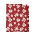 thumbnail image 2 of Deeceymbur Large Size Christmas Snowflake Flannel Blanket Soft Warm Office Home Xmas Decor 78.74x59.06in, 2 of 6
