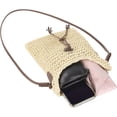 thumbnail image 3 of LHSHID Womens Small Straw Crossbody Bag Handwoven Beach Shoulder Bag Handbag Purse with Tassel for Summer, 3 of 6
