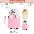 thumbnail image 3 of HonestMatter Sticky Note Holder, Cute Dog Shaped Post It Dispenser for Desk, Resin Memo Stand Pop Up Note Organizer, Kawaii Office Desk Accessories, White, 1 Pack, 3 of 5