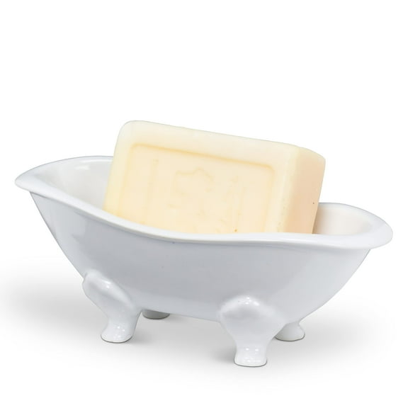 Abbott Collection 27-SOAK Bathtub Soap Dish, White