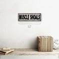 thumbnail image 2 of Outdoor Muscle Shoals 4"x12" Metal Sign, Wall Décor for Home and Office, 2 of 4