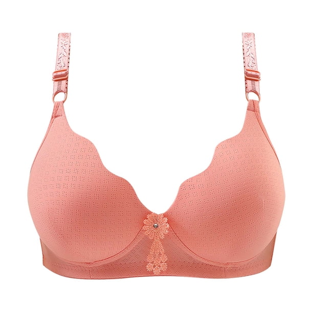 Ropa interior de sujetador transpirable cómoda para mujer sin llantas Fridja nalpqowj35603