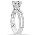 thumbnail image 2 of Pompeii 1.55CT Diamond Unique Round Engagement Ring 14K White Gold (H/I,SI2-I1), 2 of 3