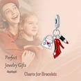 thumbnail image 3 of ROSIANNA 925 Sterling Silver Charm for Bracelets Women Red Heels Lipstick Shopping Bag Dangle Charm Necklace Pendant Gifts, 3 of 6
