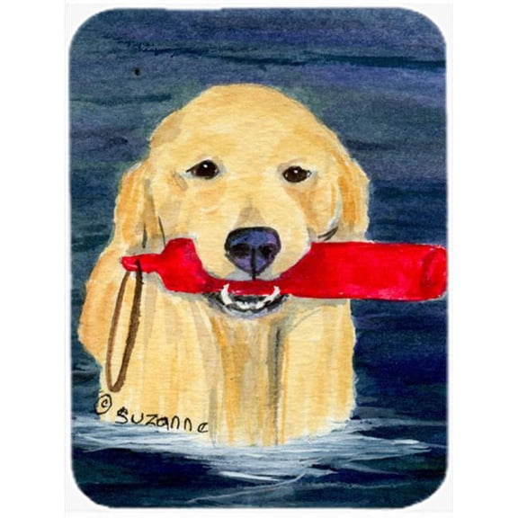 Golden Retriever Glass Cutting Board, Large