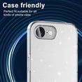 thumbnail image 3 of for iPhone 16e Tempered Glass Camera Lens Protector, Luxury Slim Fit Anti-Scrach Anti-Fingerprint Anti-drop Dust-proof Lens Film for iPhone 16e, Silver, 3 of 5