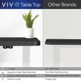 thumbnail image 3 of VIVO Electric 60” x 24” Stand Up Desk | Light Wood Table Top, White Frame, 3 of 8