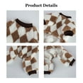 thumbnail image 5 of Dog Jumpsuit,Dog Winter Warm Onesie Pajamas,Cold Weather Pullovers for Small Medium Dogs S(Brown), 5 of 7