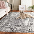 thumbnail image 5 of SAFAVIEH Evoke Fullman Bordered Area Rug, Ivory/Black, 6'7" x 6'7" Square, 5 of 13