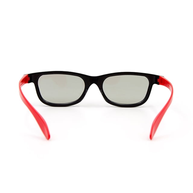 Lentes 3D polarizados G66 para cine - Diseño elegante en negro con marco de ABS, compatibles con sistemas pasivos de 3D. ¡Vive una experiencia cinematográfica increíble!