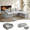 Gray, variant on Liaroo 108" Cloud Sectional Couches, Boneless Couch for Living Room, Convertible L-Shape Couch with Ottoman, Chenille Modular Sofa No Assembly Required