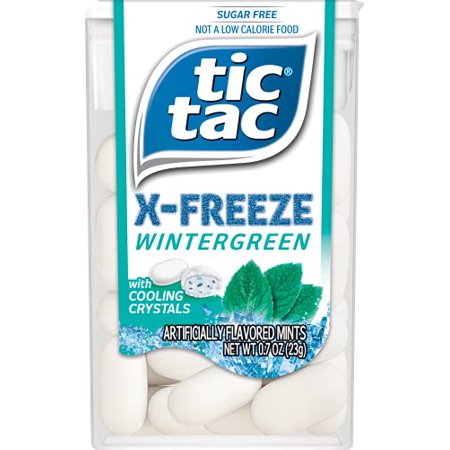 Tic Tac X-FREEZE Sugar Free Breath Mints  Wintergreen  0.7 oz (Pack of 12)