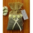 thumbnail image 4 of 20 Wedding Small Burlap Favor Bags Rustic Party Favor Sack Jute Drawstring Bag Pouches With Custom Tag 4"x6.5" inches, 4 of 5