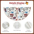 thumbnail image 3 of Bingfone Christmas Tree Skirt Mat Christmas Decoration Interior 48" -London Landmark2, 3 of 6