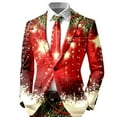 thumbnail image 6 of Mens Christmas Suit 2 Piece Funny One Button Formal Xmas Jacket Blazer And Pant Outfit Slim Fit Winter Festive Party Mens Suits, 6 of 6