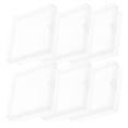 thumbnail image 3 of KAKOWELY tiny plastic boxes 6pcs Small Clear Plastic Beads Storage Containers Box With Hinged Lid For Storage Of Small Items Crafts Jewelry Hardware 2.16x2.16x0.59in, 3 of 5