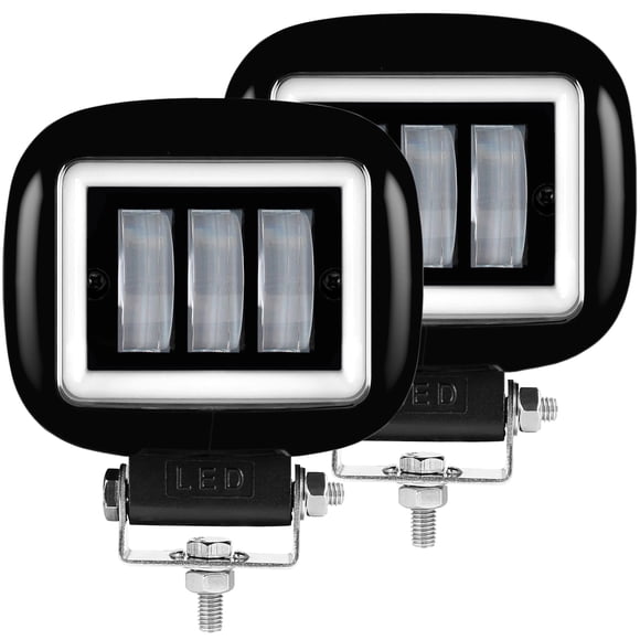 Luz de trabajo LED de 30 W, 5 pulgadas, lente 6D cuadrada de alta potencia, 12 V, 24 V