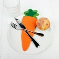 thumbnail image 1 of Fiudx Portacubiertos de Zanahoria de Pascua, Diseño Festivo de Fieltro, Tela Resistente, Perfecto para Decorar Mesas de Restaurante, Cenas Festivas, Juego de 2, Tamaño 25 X 8,5 Cm, 1 of 6