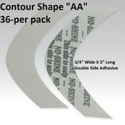 No Shine Tape Contour Shape AA Double Side Adhesive By Walker Tape Co.