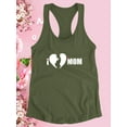 thumbnail image 3 of I Heart Mom Pregnant Woman Racerback Tank Women -Image by Shutterstock, Female Small, 3 of 4