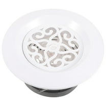 FRCOLOR  Home Air Vent Soffit Exhaust Cover Round Ceiling Vents White