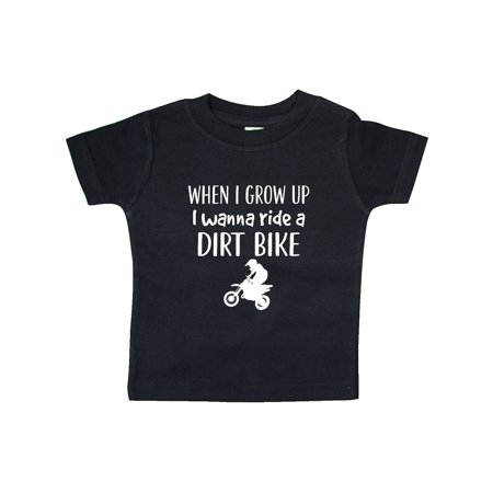 

Inktastic Dirt Biking Motocross Future Dirt Biker Gift Baby Boy or Baby Girl T-Shirt