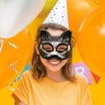 thumbnail image 4 of Media máscara infantil para actuaciones Ideal para fiestas y celebraciones Diseño de carnaval Material plástico, 4 of 5