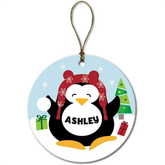 Personalized Christmas Ornament - Penguin