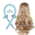 thumbnail image 1 of Rizador de pelo sin calor para cabello largo, forma ondas durante la noche, rizador antideslizante, juego de varillas azules, 1 of 5