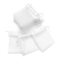thumbnail image 1 of Bolsas pequeñas de Organza con cordón para joyería, bolsas de malla de colores para pulseras, embalaje de dulces, recuerdo de fiesta, regalo pequeño, 100 Uds., 1 of 4