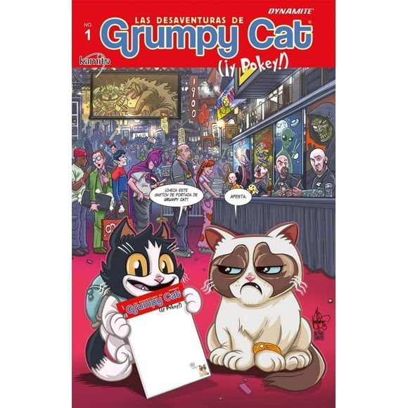 Las Desaventuras De Grumpy Cat Y Pokey 1C Blanco