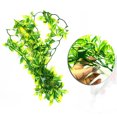 thumbnail image 3 of Simulated Flower Rattan Wall Hanging, Simulated Aquatic Plants, Reptiles And Pet Breeding Boxes, Various Imitation Rattan With Suction Cups - Ibo Leaf 16 Inches 40 Cm, 3 of 8