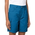 thumbnail image 2 of Shorts for Women BWASD Summer High Waisted Button Shorts with Pockets Solid Color Casual Beach Vacation Clothes Loose Cargo Pants for Hiking Workout (Sky Blue,M), 2 of 6