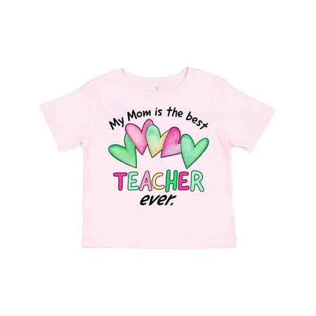 

Inktastic My Mom is the Best Teacher Ever Gift Toddler Boy or Toddler Girl T-Shirt