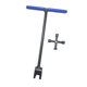 thumbnail image 4 of Llave para medidor de agua de 4 vías, llave de uso general, mango en T para jardín, para desagüe subterráneo 12 pulgadas azul, 4 of 8