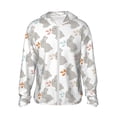 thumbnail image 2 of Lsque Gray Rabbit UPF 50+ Lightweight Sun Protection Men's Women's Long Sleeve Shirt, Hoodie Performance -X-Large, 2 of 9