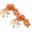 Orange-2pack, variant on Fall Fake Plants for Outdoor, Artificial Cascading Autumn Maple Leaves Bush Fake Fall Maple Shrubs Decor UV Resistant for Porch Garden Deck Thanksgiving Festival Garland Decoration,Orange-1pack