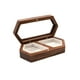 thumbnail image 1 of Caja De Anillo Doble De Madera De Compromiso Transparente, 1 of 4