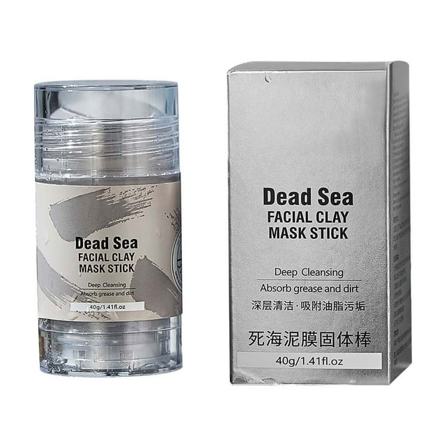 Mascarilla facial sólida de barro en barra, limpiadora y untadora, 40 g de crema de cuidado