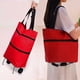 thumbnail image 3 of Carrito de compras plegable multifuncional con tirador manual, carrito de compras portátil compacto, bolsa, escalera, carrito de compras de supermercado, 3 of 5
