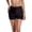 Black, variant on Lace Shorts for Women Summer Casual Lightweight Silk Elastic Mid Waist Floral Lace Hem Straight Leg Beach Shorts