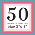 thumbnail image 2 of Twinkle Little Star Diaper Raffle Tickets (50 Pack) Boys Baby Shower Games - Invitation Insert Cards Blue - Paper Clever Party, 2 of 6