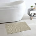 thumbnail image 7 of Mineral Spring Luxury Bath Stripe Tufted Polyester Bath Rug, Polished Taupe, 17" x 24", 7 of 7