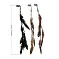 thumbnail image 3 of Hair Feathers Clip Extensions 6PCS Braided Beads Barrettes For Women Party Summer Hair Accessories 6PCS, 3 of 9